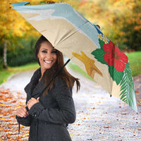 Collectivity of Saint Martin Umbrella Hibiscus Flowers Tropical Beach - Wonder Print Shop