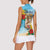 Personalized Collectivity of Saint Martin Women Sleeveless Polo Shirt Hibiscus Flowers Tropical Beach - Wonder Print Shop