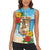 Personalized Collectivity of Saint Martin Women Sleeveless Polo Shirt Hibiscus Flowers Tropical Beach - Wonder Print Shop