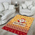 New Jersey Christmas Area Rug Cheerful Santa Claus Xmas Pattern - Wonder Print Shop