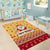 New Jersey Christmas Area Rug Cheerful Santa Claus Xmas Pattern - Wonder Print Shop