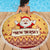 New Jersey Christmas Beach Blanket Cheerful Santa Claus Xmas Pattern - Wonder Print Shop