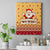 New Jersey Christmas Canvas Wall Art Cheerful Santa Claus Xmas Pattern - Wonder Print Shop