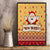 New Jersey Christmas Canvas Wall Art Cheerful Santa Claus Xmas Pattern - Wonder Print Shop