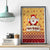 New Jersey Christmas Canvas Wall Art Cheerful Santa Claus Xmas Pattern - Wonder Print Shop