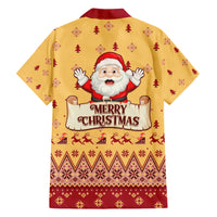 New Jersey Christmas Hawaiian Shirt Cheerful Santa Claus Xmas Pattern - Wonder Print Shop