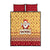 New Jersey Christmas Quilt Bed Set Cheerful Santa Claus Xmas Pattern - Wonder Print Shop