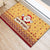 New Jersey Christmas Rubber Doormat Cheerful Santa Claus Xmas Pattern - Wonder Print Shop