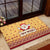 New Jersey Christmas Rubber Doormat Cheerful Santa Claus Xmas Pattern - Wonder Print Shop