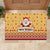 New Jersey Christmas Rubber Doormat Cheerful Santa Claus Xmas Pattern - Wonder Print Shop