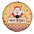 New Jersey Christmas Spare Tire Cover Cheerful Santa Claus Xmas Pattern - Wonder Print Shop