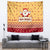 New Jersey Christmas Tapestry Cheerful Santa Claus Xmas Pattern - Wonder Print Shop