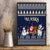 Custom Alaska Christmas Canvas Wall Art Santa Claus With Snowman Reindeer Penguin - Wonder Print Shop