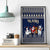 Custom Alaska Christmas Canvas Wall Art Santa Claus With Snowman Reindeer Penguin - Wonder Print Shop