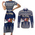 Custom Alaska Christmas Couples Matching Short Sleeve Bodycon Dress and Long Sleeve Button Shirt Santa Claus With Snowman Reindeer Penguin - Wonder Print Shop