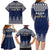 Custom Alaska Christmas Family Matching Long Sleeve Bodycon Dress and Hawaiian Shirt Santa Claus With Snowman Reindeer Penguin - Wonder Print Shop