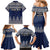 Custom Alaska Christmas Family Matching Mermaid Dress and Hawaiian Shirt Santa Claus With Snowman Reindeer Penguin - Wonder Print Shop