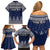 Custom Alaska Christmas Family Matching Off Shoulder Short Dress and Hawaiian Shirt Santa Claus With Snowman Reindeer Penguin - Wonder Print Shop