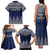 Custom Alaska Christmas Family Matching Tank Maxi Dress and Hawaiian Shirt Santa Claus With Snowman Reindeer Penguin - Wonder Print Shop