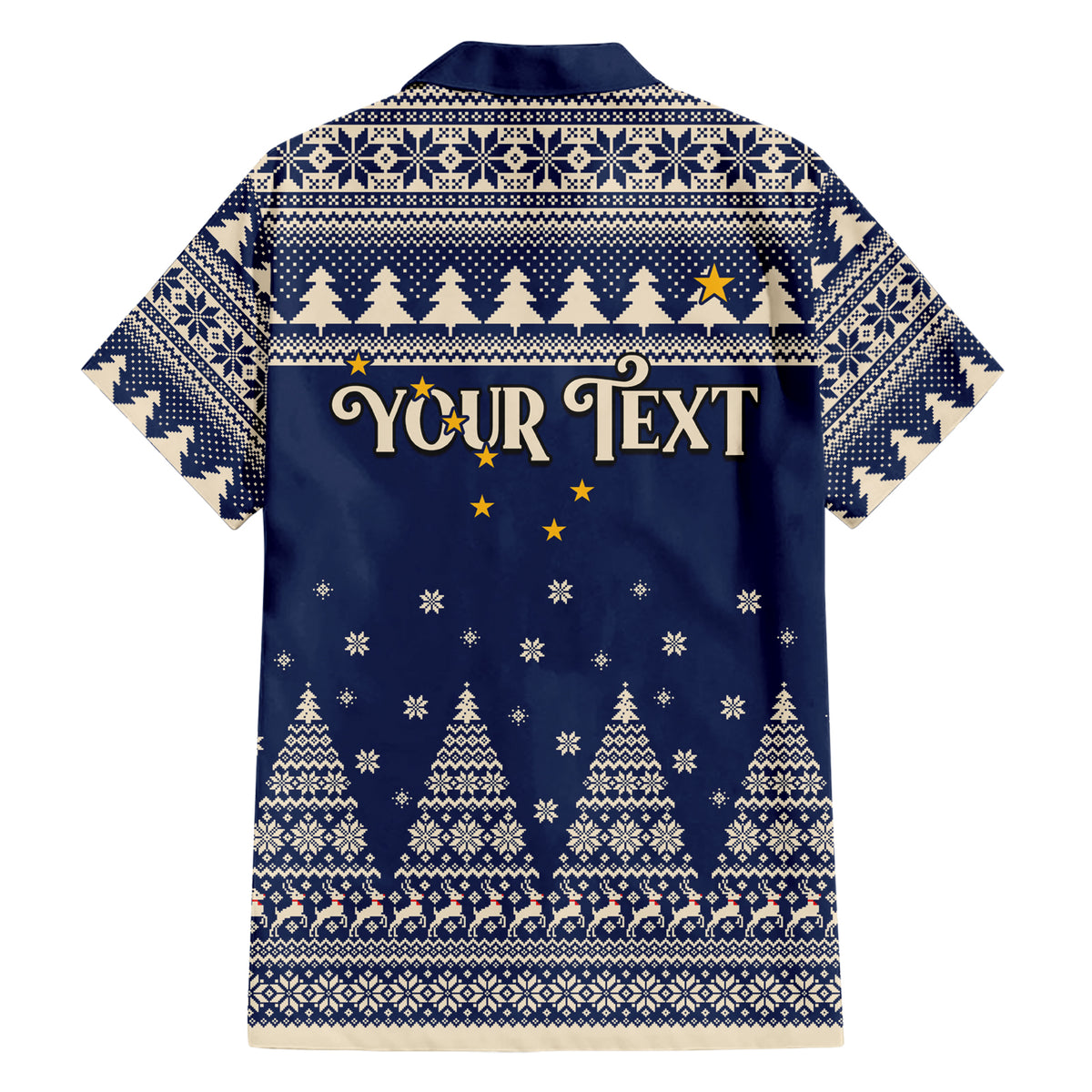 Custom Alaska Christmas Hawaiian Shirt Santa Claus With Snowman Reindeer Penguin - Wonder Print Shop