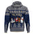 Custom Alaska Christmas Hoodie Santa Claus With Snowman Reindeer Penguin - Wonder Print Shop