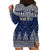 Custom Alaska Christmas Hoodie Dress Santa Claus With Snowman Reindeer Penguin - Wonder Print Shop
