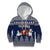 Custom Alaska Christmas Kid Hoodie Santa Claus With Snowman Reindeer Penguin - Wonder Print Shop