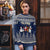 Custom Alaska Christmas Ugly Christmas Sweater Santa Claus With Snowman Reindeer Penguin - Wonder Print Shop