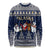 Custom Alaska Christmas Long Sleeve Shirt Santa Claus With Snowman Reindeer Penguin - Wonder Print Shop