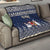 Custom Alaska Christmas Quilt Santa Claus With Snowman Reindeer Penguin - Wonder Print Shop