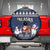 Custom Alaska Christmas Spare Tire Cover Santa Claus With Snowman Reindeer Penguin - Wonder Print Shop