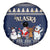Custom Alaska Christmas Spare Tire Cover Santa Claus With Snowman Reindeer Penguin - Wonder Print Shop