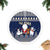 Alaska Christmas Tree Skirt Santa Claus With Snowman Reindeer Penguin - Wonder Print Shop