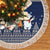Alaska Christmas Tree Skirt Santa Claus With Snowman Reindeer Penguin - Wonder Print Shop