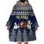Custom Alaska Christmas Wearable Blanket Hoodie Santa Claus With Snowman Reindeer Penguin - Wonder Print Shop