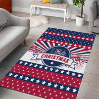 USA Christmas Area Rug The Stars and Stripes Xmas Style - Wonder Print Shop
