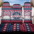 USA Christmas Back Car Seat Cover The Stars and Stripes Xmas Style - Wonder Print Shop
