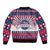 USA Christmas Bomber Jacket The Stars and Stripes Xmas Style - Wonder Print Shop