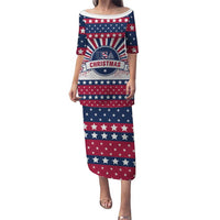 USA Christmas Puletasi The Stars and Stripes Xmas Style - Wonder Print Shop