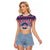 USA Christmas Raglan Cropped T Shirt The Stars and Stripes Xmas Style - Wonder Print Shop