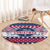 USA Christmas Round Carpet The Stars and Stripes Xmas Style