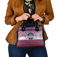 USA Christmas Shoulder Handbag The Stars and Stripes Xmas Style