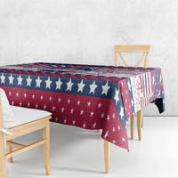 USA Christmas Tablecloth The Stars and Stripes Xmas Style - Wonder Print Shop