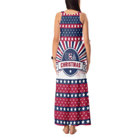 USA Christmas Tank Maxi Dress The Stars and Stripes Xmas Style - Wonder Print Shop