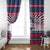 USA Christmas Window Curtain The Stars and Stripes Xmas Style - Wonder Print Shop