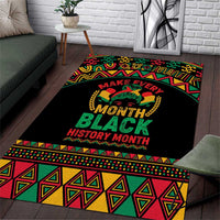Make Every Month Black History Month Area Rug African Pattern - Wonder Print Shop