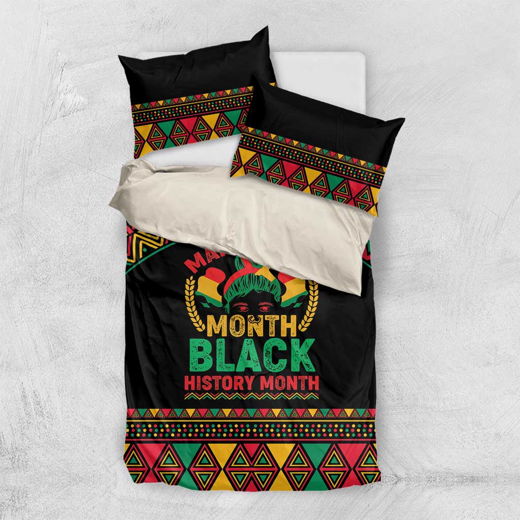 Make Every Month Black History Month Bedding Set African Pattern - Wonder Print Shop