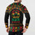 Make Every Month Black History Month Button Sweatshirt African Pattern - Wonder Print Shop