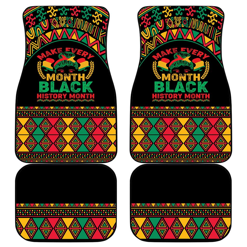 Make Every Month Black History Month Car Mats African Pattern - Wonder Print Shop