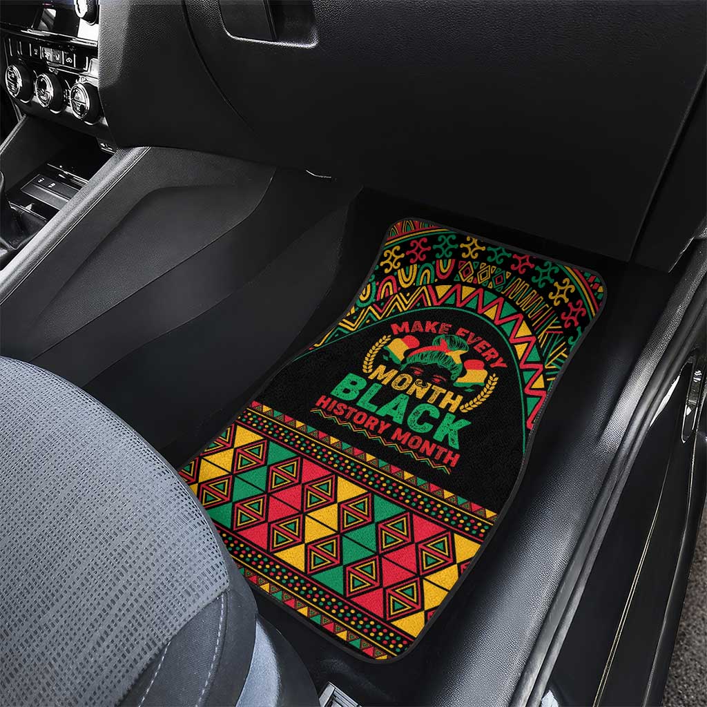 Make Every Month Black History Month Car Mats African Pattern - Wonder Print Shop